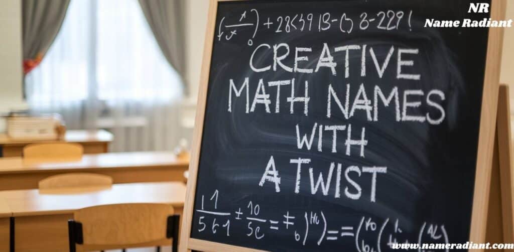 Creative Math Names with a Twist