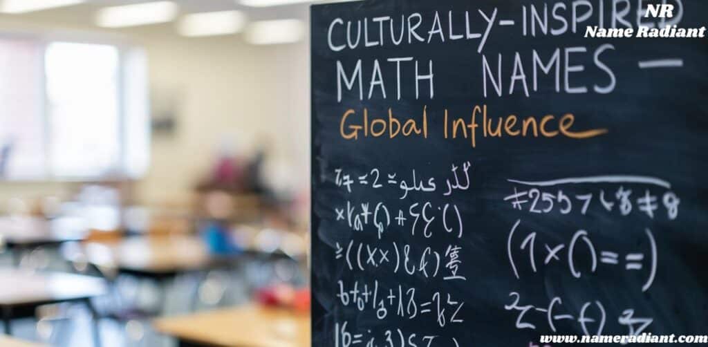 Culturally-Inspired Math Names - Global Influence