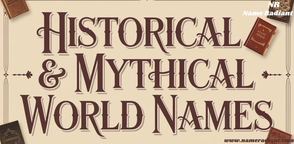 Historical & Mythical World Names