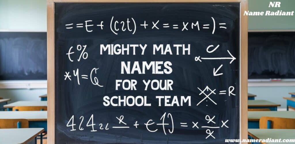 Mighty Math Names For Your School Team