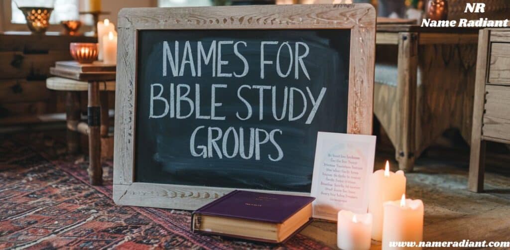 Names for Bible Study Groups