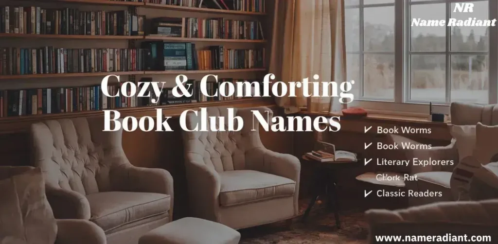 Cozy & Comforting Book Club Names 