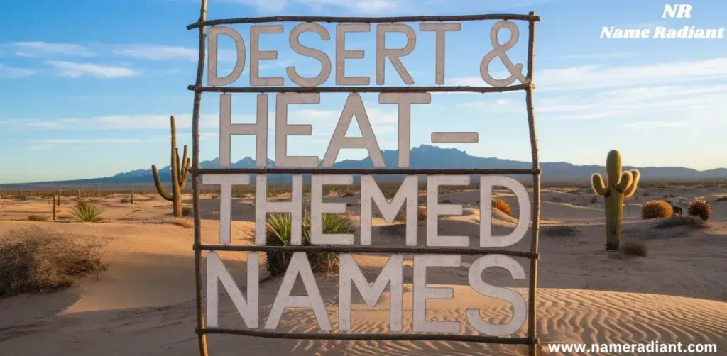 Desert & Heat-Themed Names