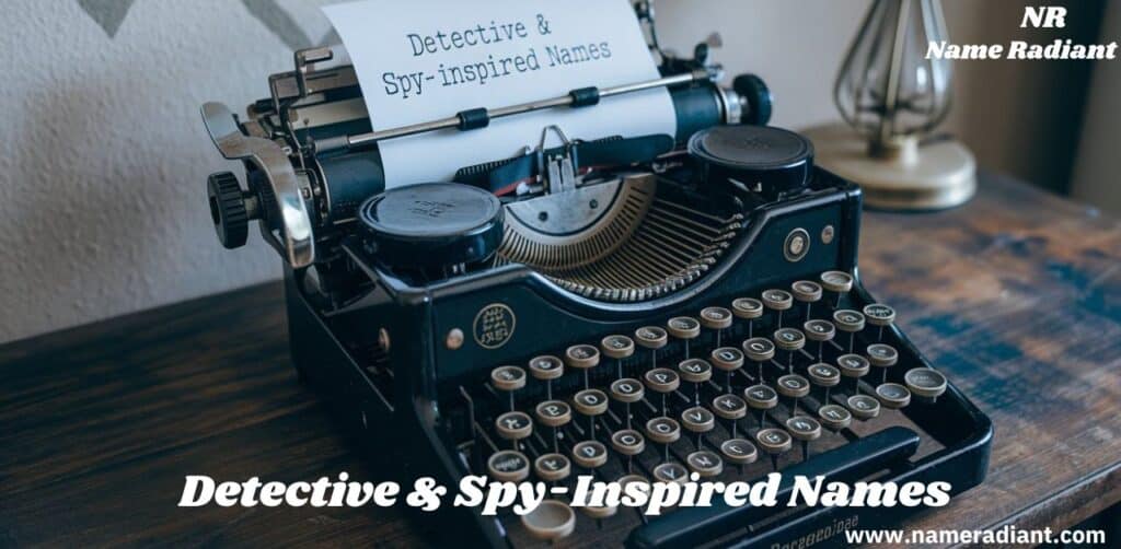 Detective & Spy-Inspired Names