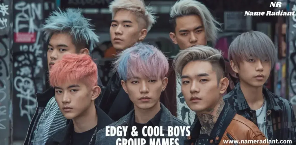 Edgy & Cool boys group names 