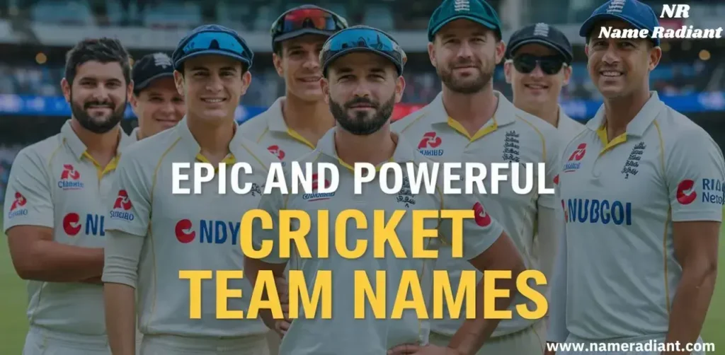 ricket Team Names: Best Ideas for Every Cricket Lover