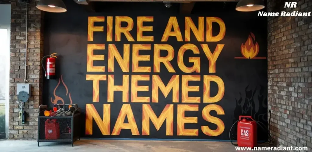 Fire and Energy Themed Names