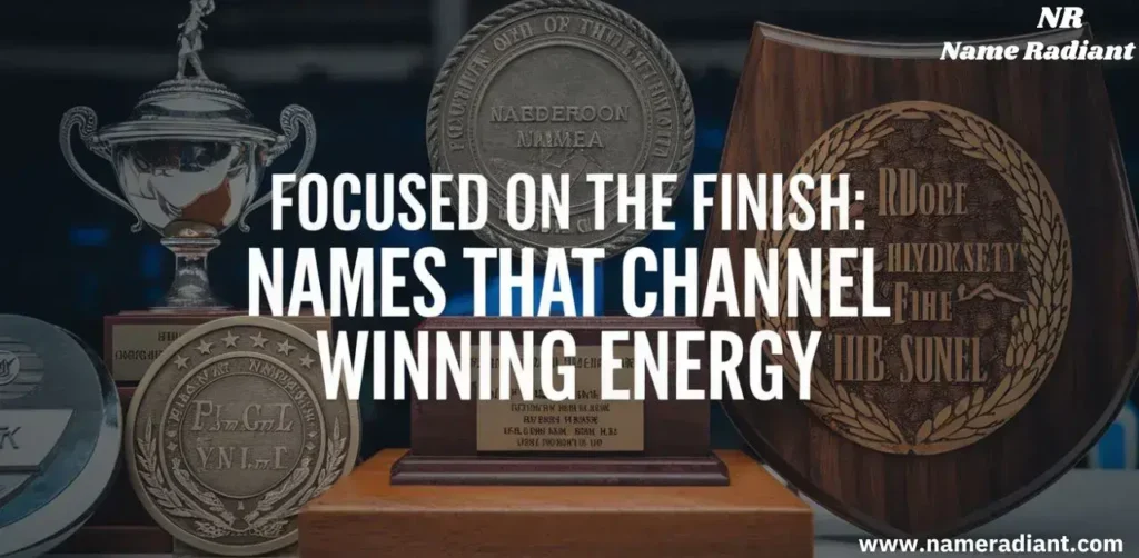 Focused on the Finish Names That Channel Winning Energy