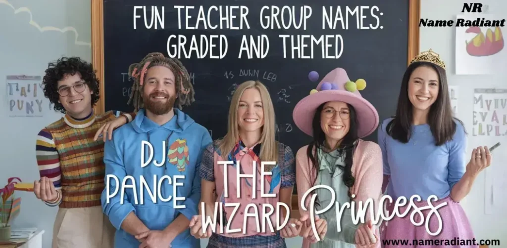 Fun Teacher Group Names Graded And Themed