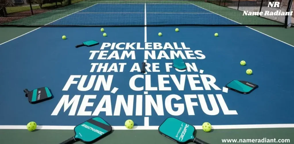 Pickleball Team Names that are Fun, Clever, and Meaningful