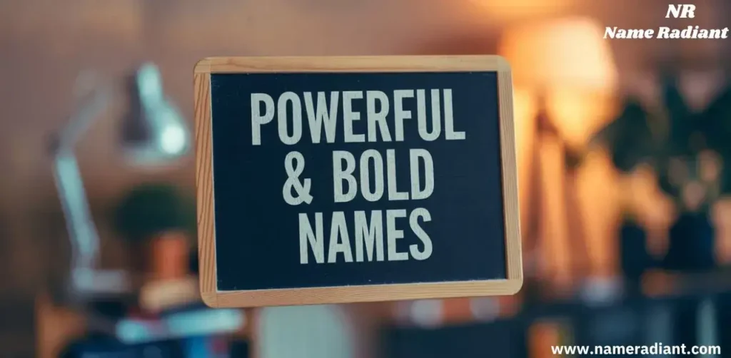 Powerful & Bold Names