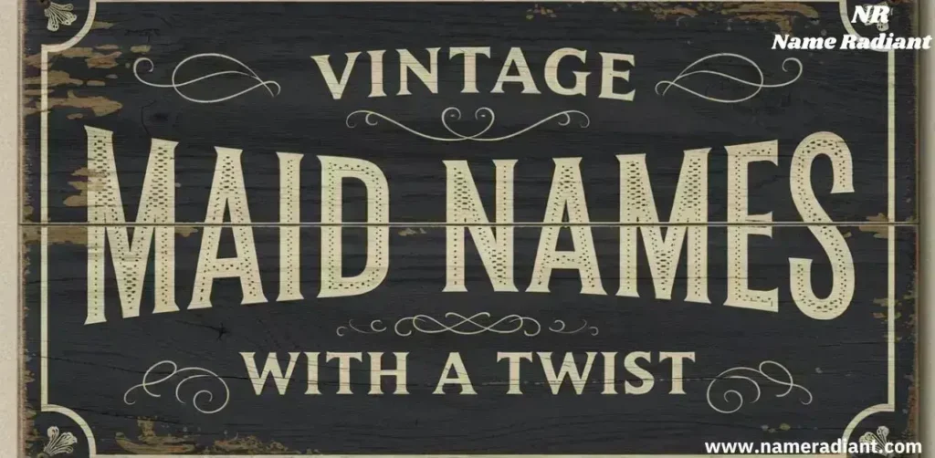 Vintage Maid Names with a Twist