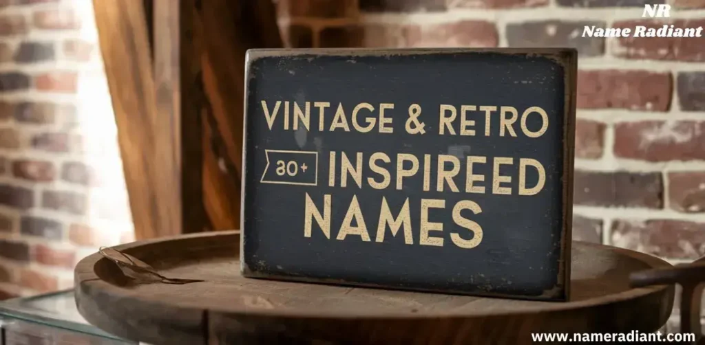  Vintage & Retro Inspired Names