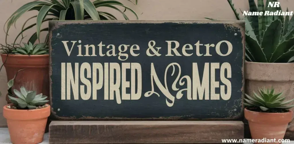 Vintage & Retro Inspired Names